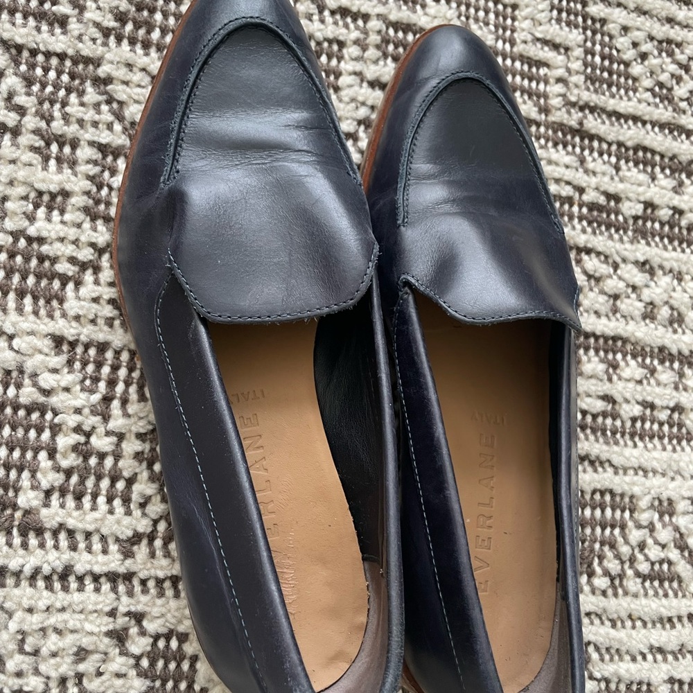 Everlane Women's Dark Leather Loafers